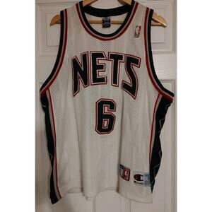 Men's Authentic New Jersey Nets Kenyon Martin #6 Embroidered - XXL/52